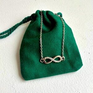 Swarovski Sterling Silver Infinity Sign Bracelet